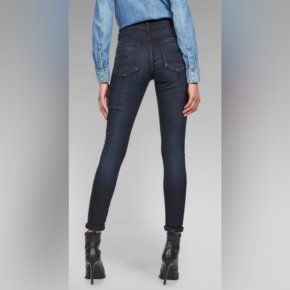 G-Star Raw 3301 HIGH WAIST SKINNY JEANS Size 0 NWT - Picture 4 of 15